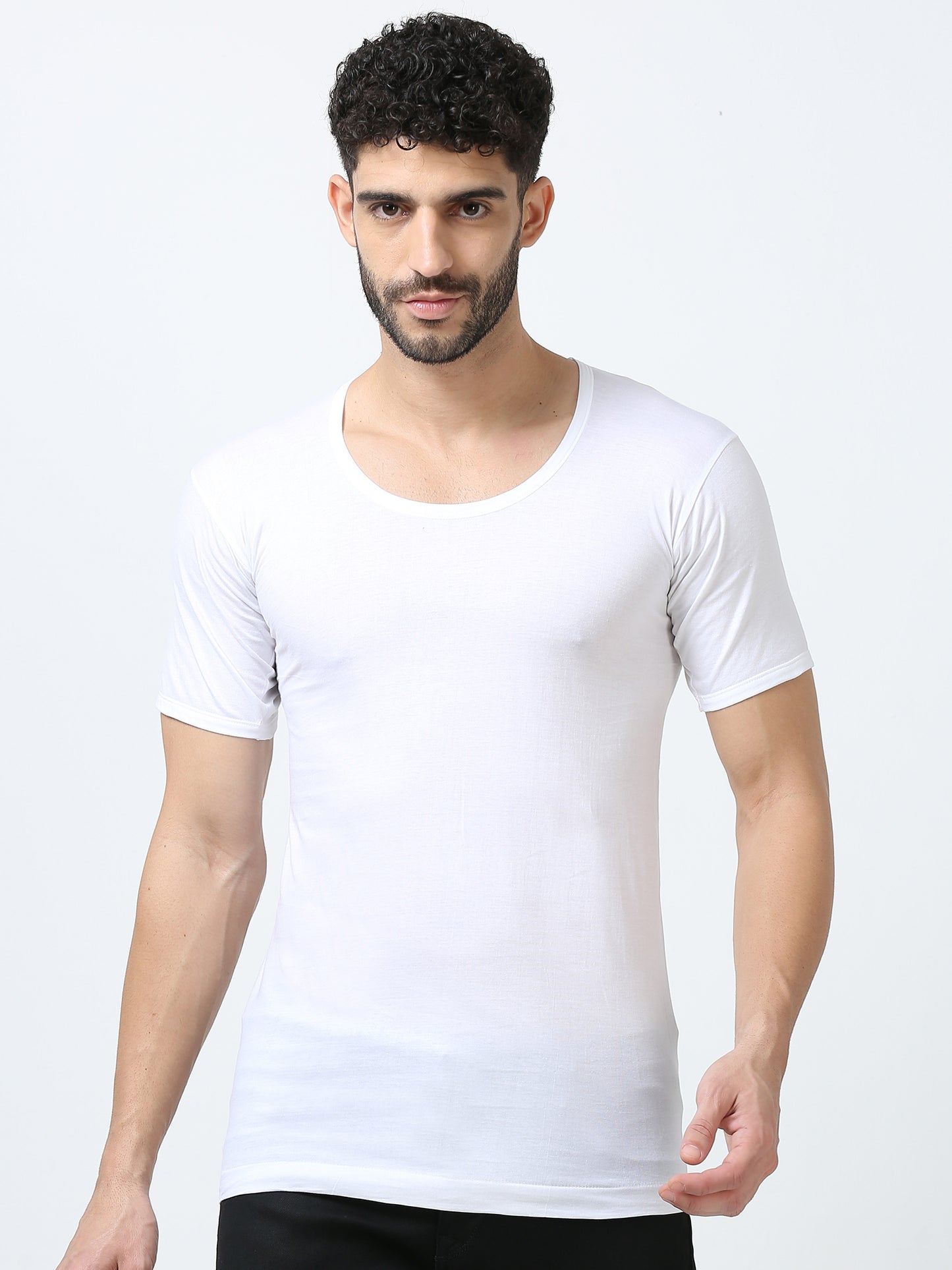 Men's Vests-Super Combed Cotton - Regular Fit -Half Sleeve