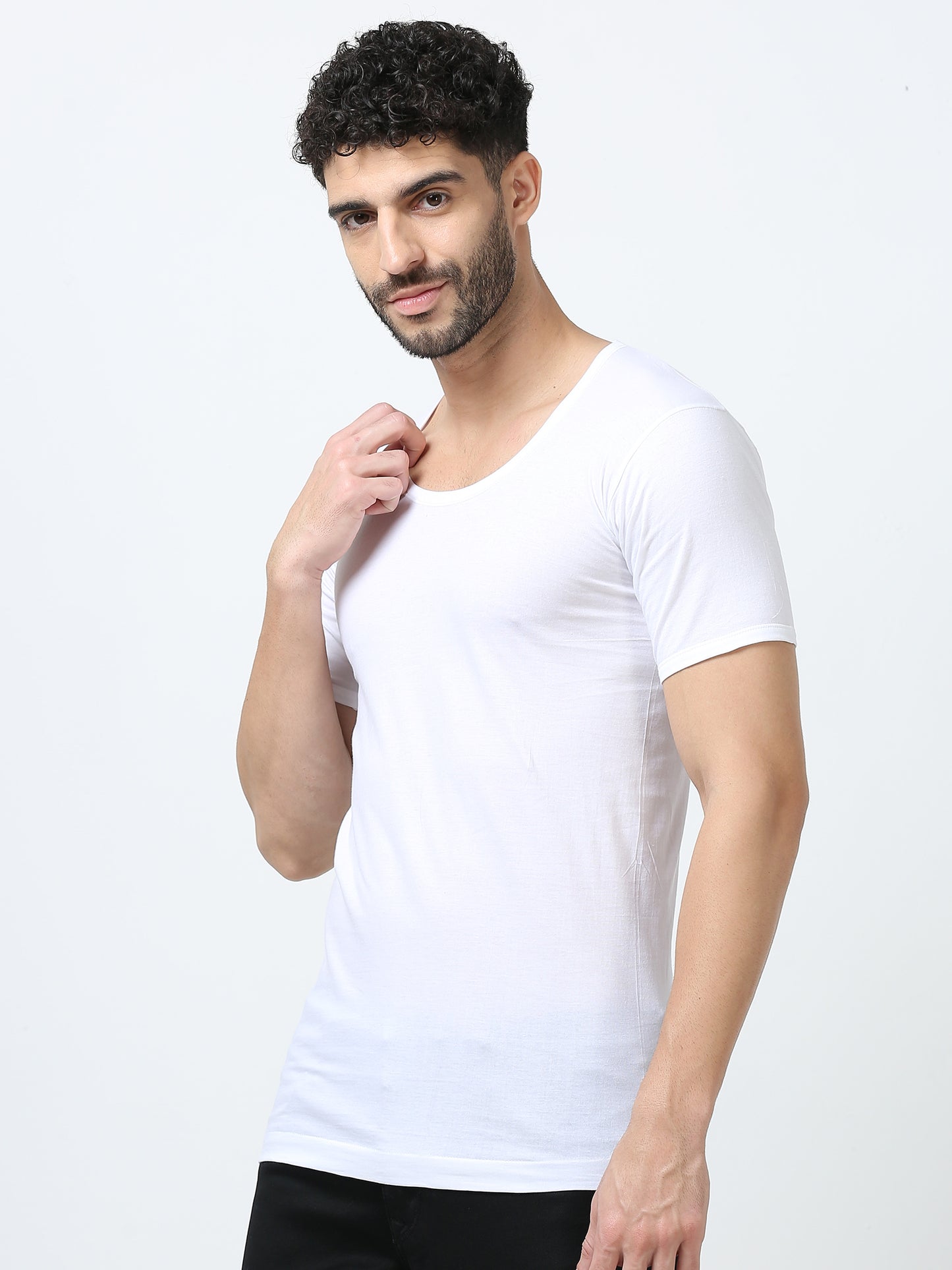 Men's Vests-Super Combed Cotton - Regular Fit -Half Sleeve
