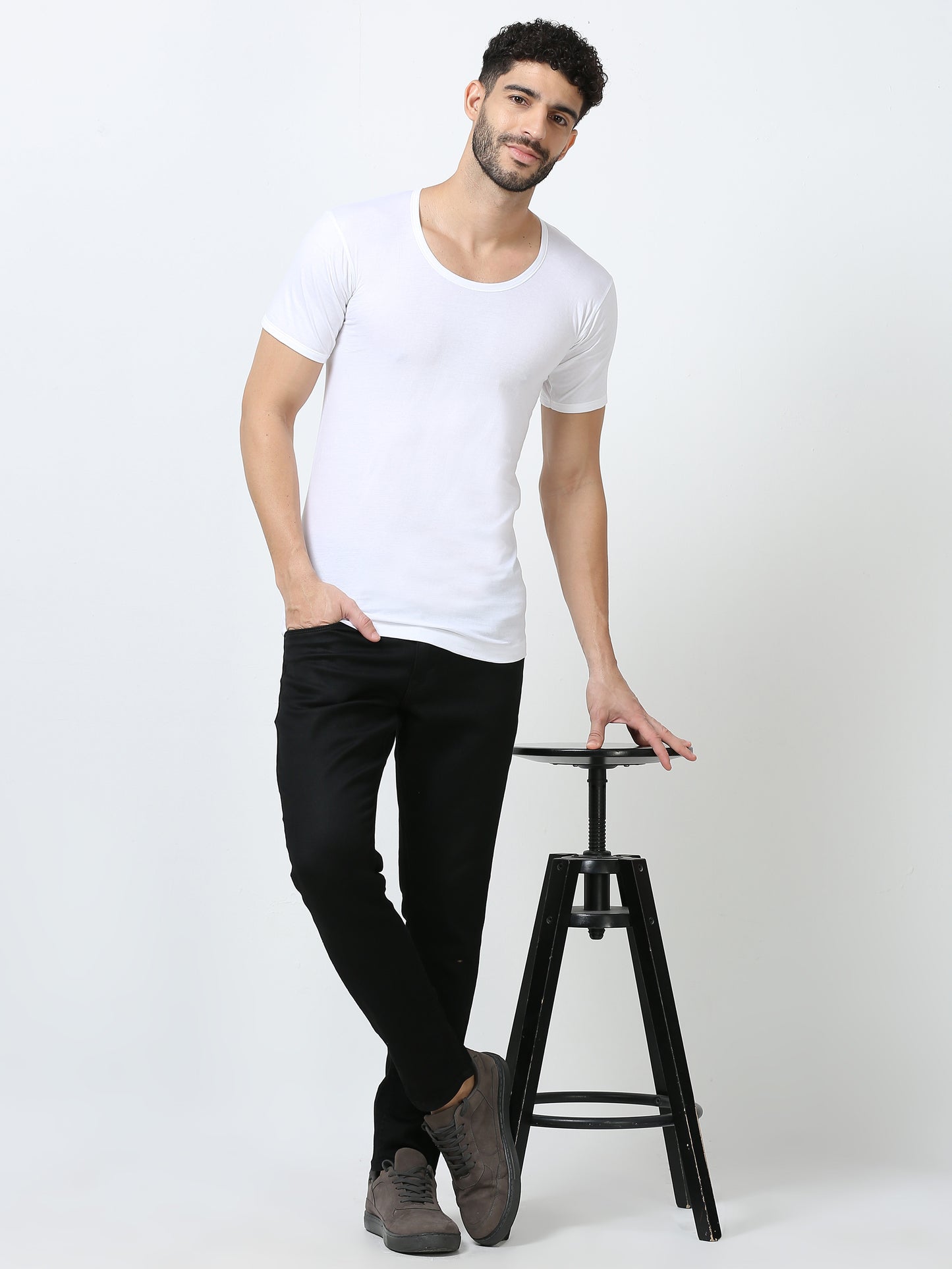 Men's Vests-Super Combed Cotton - Regular Fit -Half Sleeve