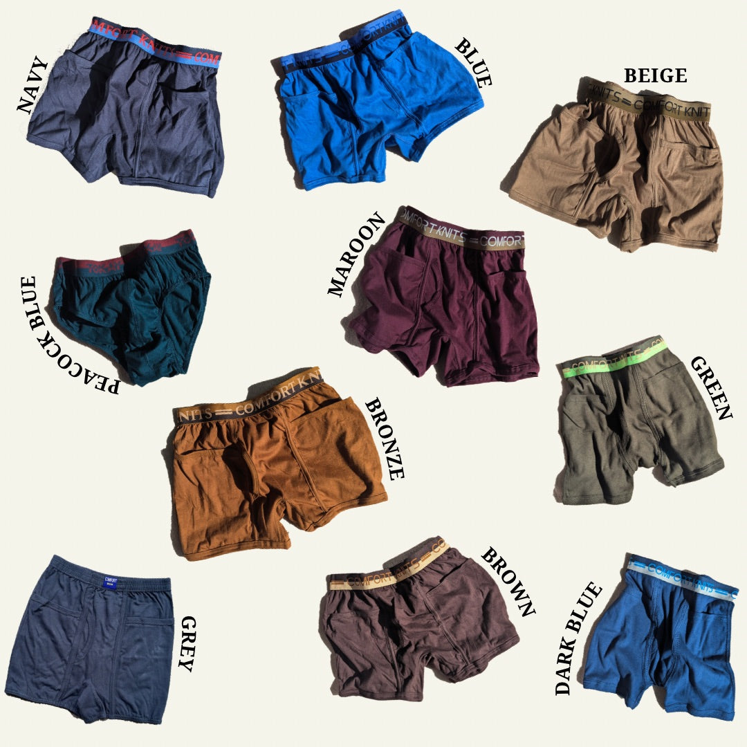 Interlock Trunks - with Pocket - Outer Elastic Lycra Waistband