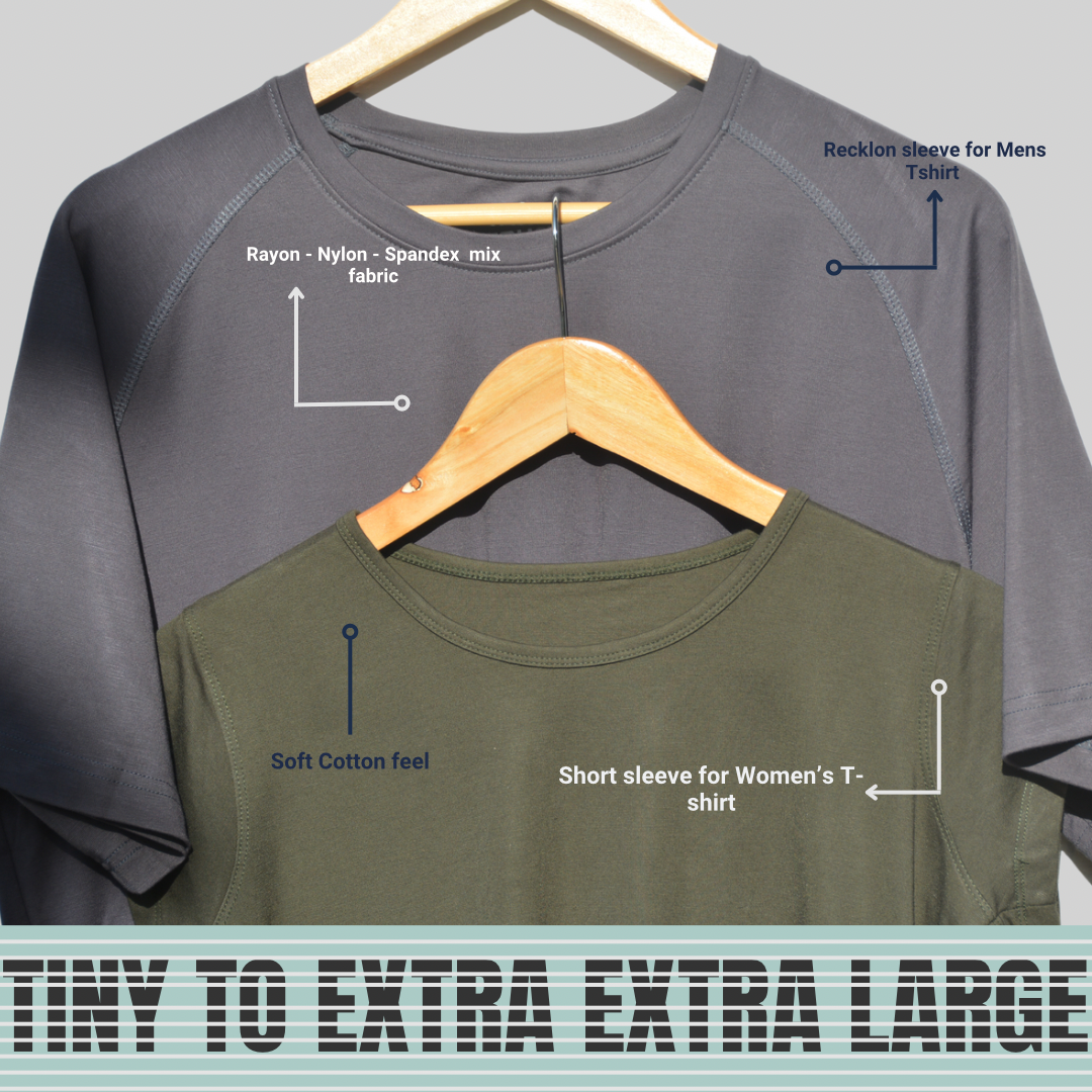 Women's Tencil T-Shirt -Green- Rayon Nylon Spandex Fabric - Soft Feel