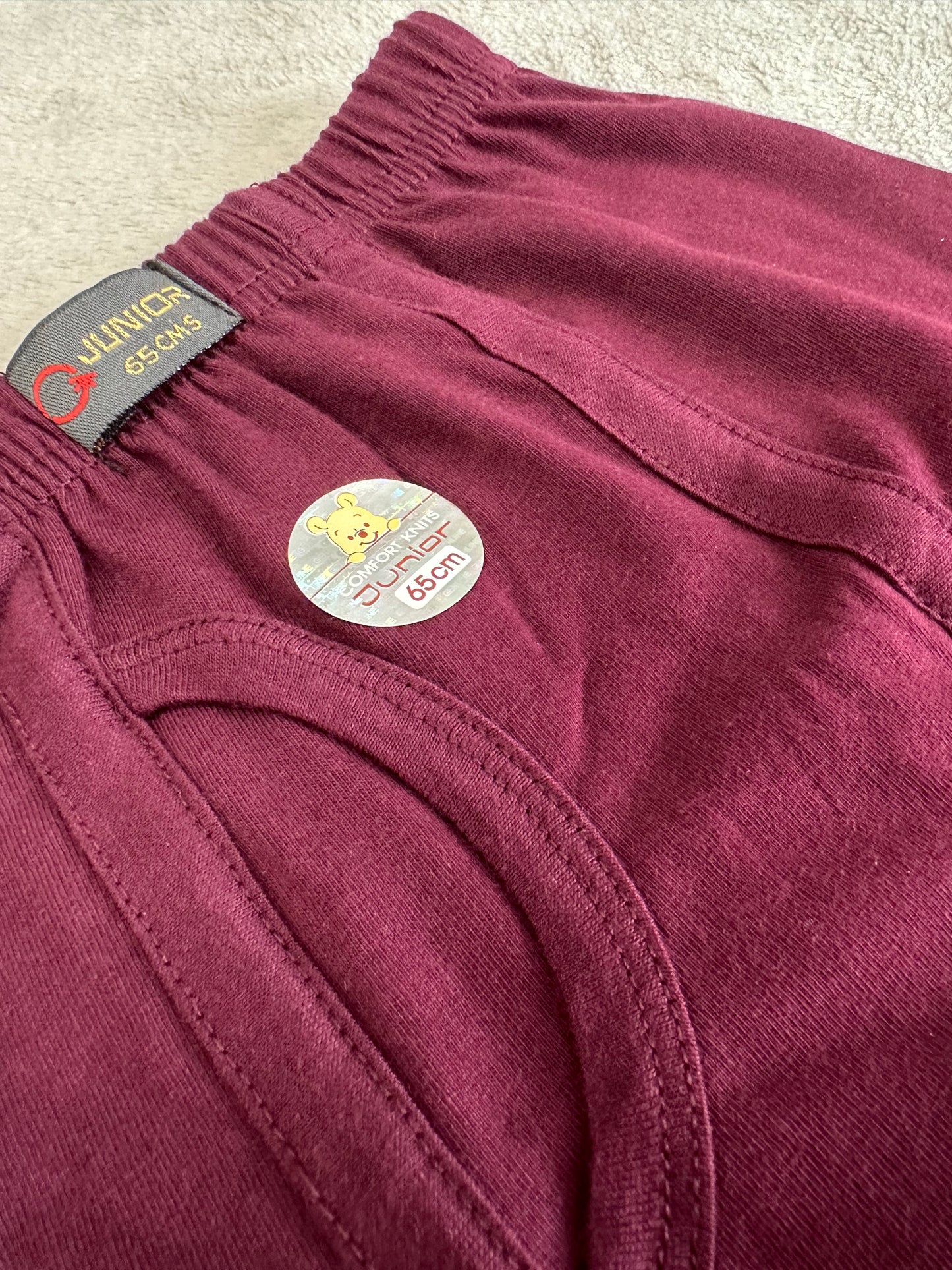 Kids Trunks- Junior Trunks - 18hr Single Jersey Fabric - PLAIN - Soft Cotton