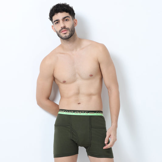 Times-Single Jersey Trunks-Pocket -Fine Trunks- 100% Premium Cotton