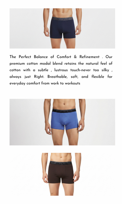 Mens Premium Trunks - Cotton Modal Blend