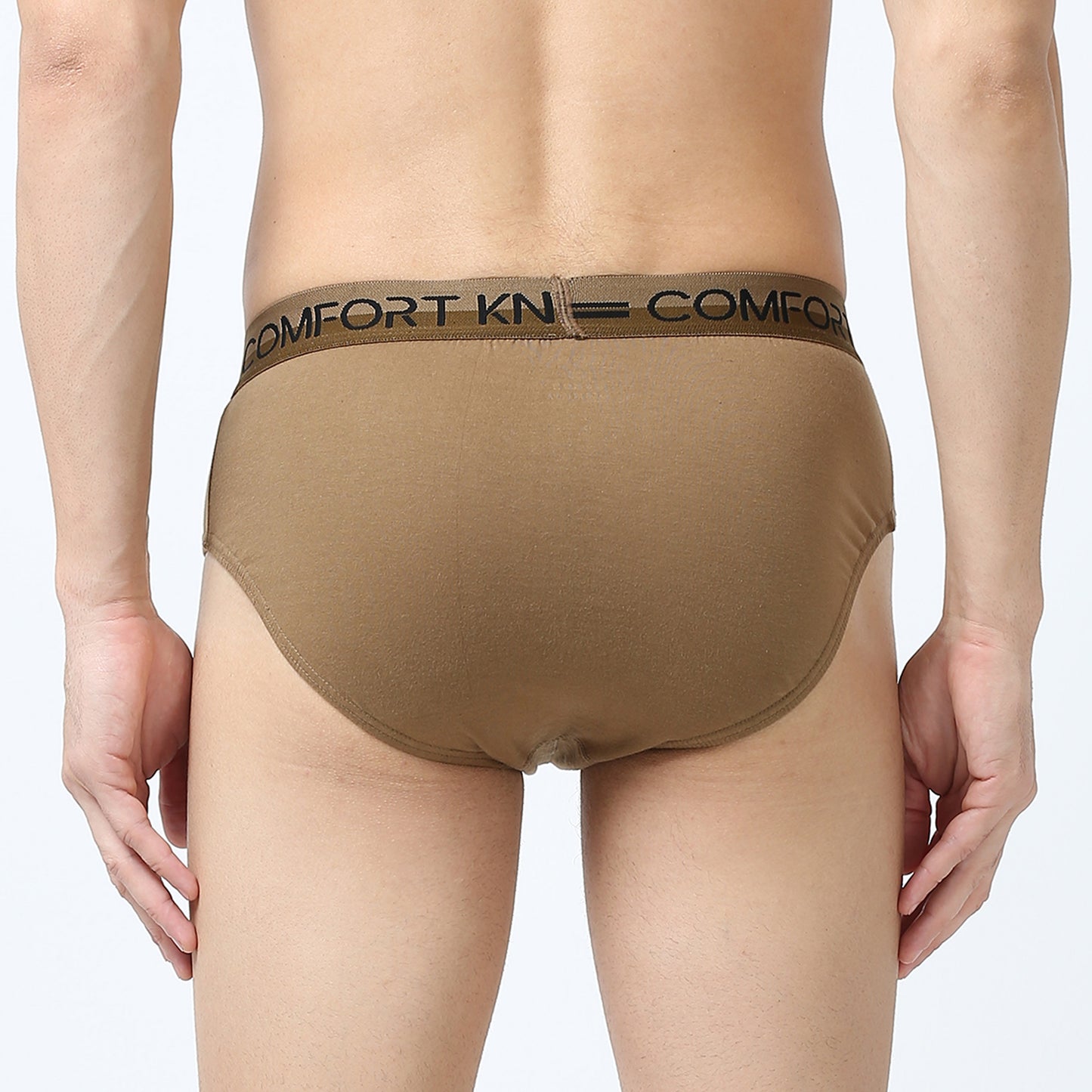 Men's Brief -100% Premium Cotton - Outer Elastic - Lycra waist Band-Pack of 2