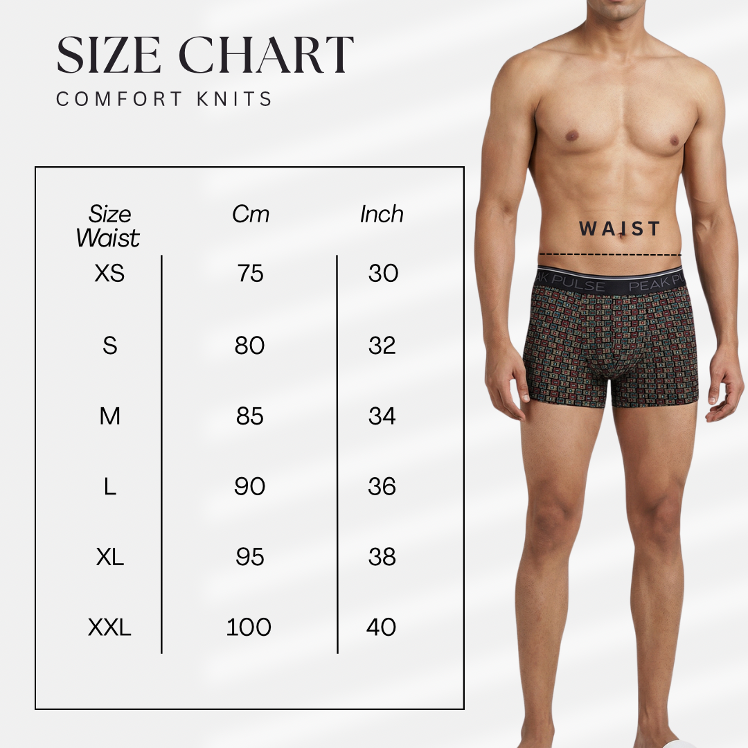 Mens Stretch Trunks - Cotton Lycra